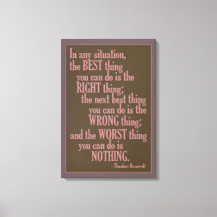 Motivierend "Do Something" Zitat-Leinwand drucken Leinwanddruck