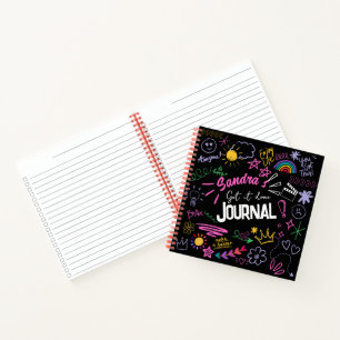 Motivierend Doodle Anti-Journal - IT erledigen Notizblock