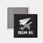 Motivierend Dream Paper des Flugzeugingenieurs Magnet (Vorderseite/Rückseite)