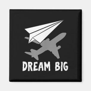 Motivierend Dream Paper des Flugzeugingenieurs Magnet