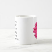 Motivierend Dreamer Pink Daisy Redewendungen Zitat Kaffeetasse (Mittel)