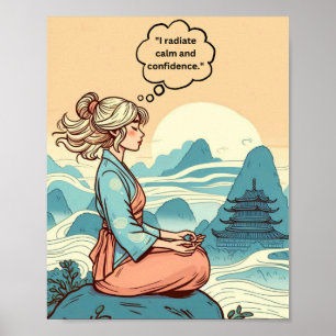 motivierend Druckausgabe "Ruhe und Vertrauen ausst Poster