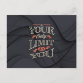 Motivierend - Du begrenzst nur dich. Postkarte (Vorderseite)