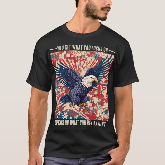 Motivierend Eagle T - Shirt (Vorderseite)