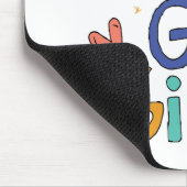 Motivierend ein Cooles Mädchen Wandern Mousepad (Ecke)