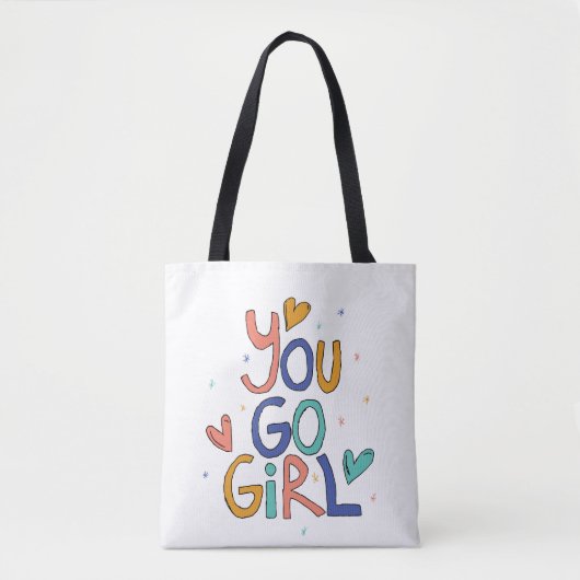 Motivierend ein Cooles Mädchen Wandern Tasche (Vorderseite)