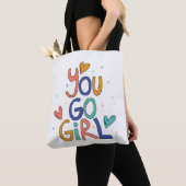 Motivierend ein Cooles Mädchen Wandern Tasche (Von Nahem)