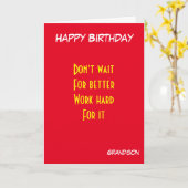 motivierend Enkelgeburt Karte (Gelbe Blume)