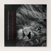 Motivierend Entschlossenheit Schwarz/Weiß Puzzle (Horizontal)