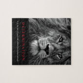 Motivierend Entschlossenheit Schwarz/Weiß Puzzle (Horizontal)