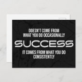 Motivierend Erfolgsangebot Postkarte (Vorne/Hinten)