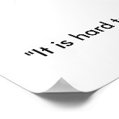 Motivierend Erfolgsquote Bergsteiger an der Spitze Poster (Ecke)