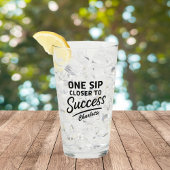 Motivierend Erfolgsquote schwarz Glas