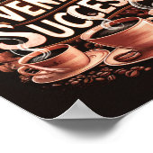 Motivierend Erfolgsquoten für den Vormittag Poster (Ecke)