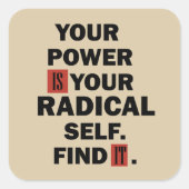 Motivierend Erfolgsquoten Quadratischer Aufkleber (Vorderseite)