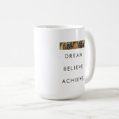Motivierend Erfolgstraum glauben erreichen Kaffeetasse (VorderseiteRechts)