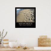 Motivierend: Erinnerungen verlängern das Leben Poster (Küche)