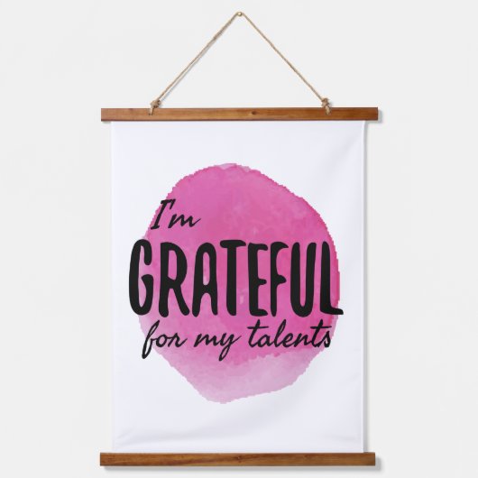 motivierend Erklärungen zur Selbstannahme Wandteppich Mit Holzrahmen (Vorderseite)