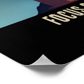 Motivierend Ermutigend Ai Dreamy Fokus auf Schritt Poster (Ecke)