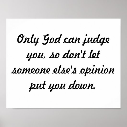 Motivierend ermutigendes Poster (Vorne)