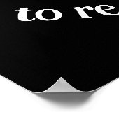 Motivierend Es ist Zeit, sich neu zu erfinden! Poster (Ecke)