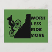 Motivierend Fahren Feiertagspostkarte (Vorderseite)