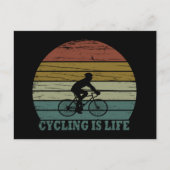 Motivierend Fahren Feiertagspostkarte (Vorderseite)