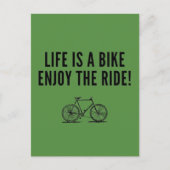 Motivierend Fahren Feiertagspostkarte (Vorderseite)