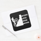 Motivierend Fahren Quadratischer Aufkleber (Umschlag)