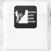 Motivierend Fahren Quadratischer Aufkleber (Tasche)