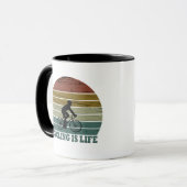 Motivierend Fahren Tasse (Vorderseite Links)