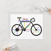 Motivierend Fahrrad, Fahrrad, Fahrrad, Sport, Hobb Karte (Vorderseite/Rückseite Beispiel)