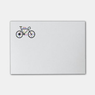 Motivierend Fahrrad, Fahrrad, Fahrrad, Sport, Hobb Post-it Klebezettel