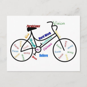 Motivierend Fahrrad, Fahrrad, Fahrrad, Sport, Hobb Postkarte