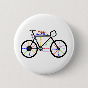 Motivierend Fahrrad, Fahrrad, Sport Button