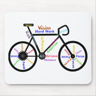 Motivierend Fahrrad, Fahrrad, Sport Mousepad