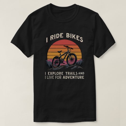 Motivierend Fahrradangebot für Abenteuerlustige T-Shirt (Design vorne)
