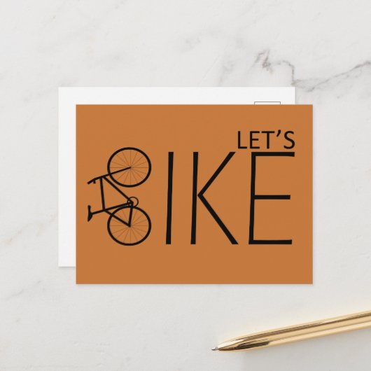 Motivierend Fahrradkurse Feiertagspostkarte (Vorderseite/Rückseite Beispiel)