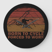 Motivierend Fahrradkurse Große Wanduhr (Vorderseite)