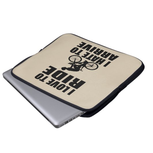 Motivierend Fahrradkurse Laptopschutzhülle (Vorne Knopf)