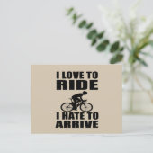 Motivierend Fahrradkurse Postkarte (Stehend Vorderseite)