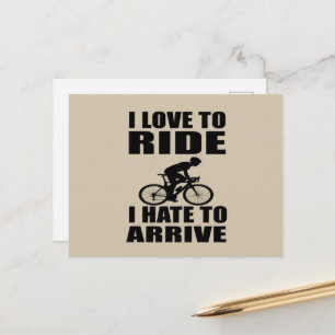Motivierend Fahrradkurse Postkarte