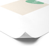 Motivierend Faith Hope Liebe Hört Poster (Ecke)