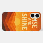 Motivierend Fall Rise und Shine Sunrise Case-Mate iPhone Hülle (Rückseite (Horizontal))