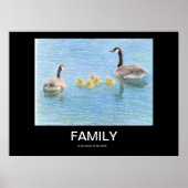 Motivierend Familienposter Poster (Vorne)