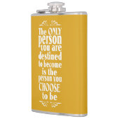 Motivierend Farbkolben Flachmann (Links)