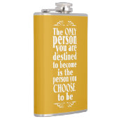 Motivierend Farbkolben Flachmann (Rechts)