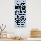 Motivierend Farbposter Poster (Küche)