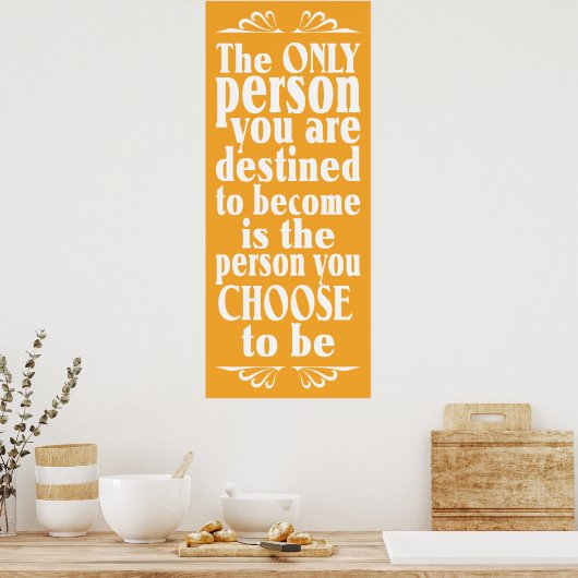 Motivierend Farbposter Poster (Küche)