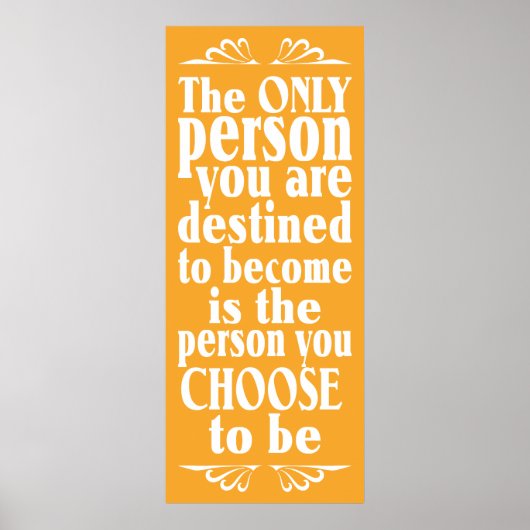 Motivierend Farbposter Poster (Vorne)